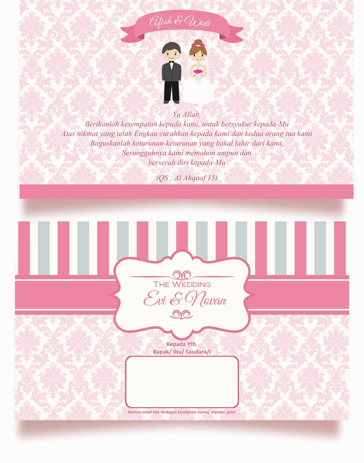 download gratis desain undangan pernikahan simple